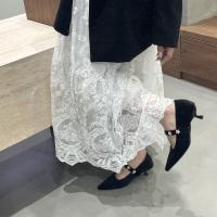 Diseño de nicho zapatos individuales franceses zapatos de mujer nuevo temperamento de diamantes de imitación tacón puntiagudo zapatos Mary Jane - details 8