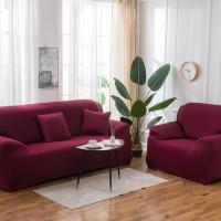 Fundas de Sofá Elásticas de Color Sólido Cubiertas de Esquina de Sección Gruesas para Sala de Estar - details 9