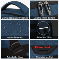 Bolso de hombro para hombre de gran capacidad,Premium Sense,Bolso de hombro de viaje,Negocios,Mochila para portátil,Antirrobo impermeable,Multiusos con puerto de carga - details 17
