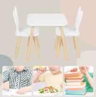 Mesa para niños con 2 sillas, juego de mesa de actividades para comer, pintar, aprender, leer, guardería, jardín de infantes - details 3