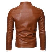 Chaqueta de Cuero con Estilo Coreano de Moda Ligera, Ajuste Casual, Manga de Béisbol Delgada - details 4