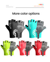 Giyo-guantes cortos de ciclismo sin dedos, manoplas antideslizantes de tela de LICRA para bicicleta de montaña y carretera, guantes de medio dedo para carreras deportivas - details 11