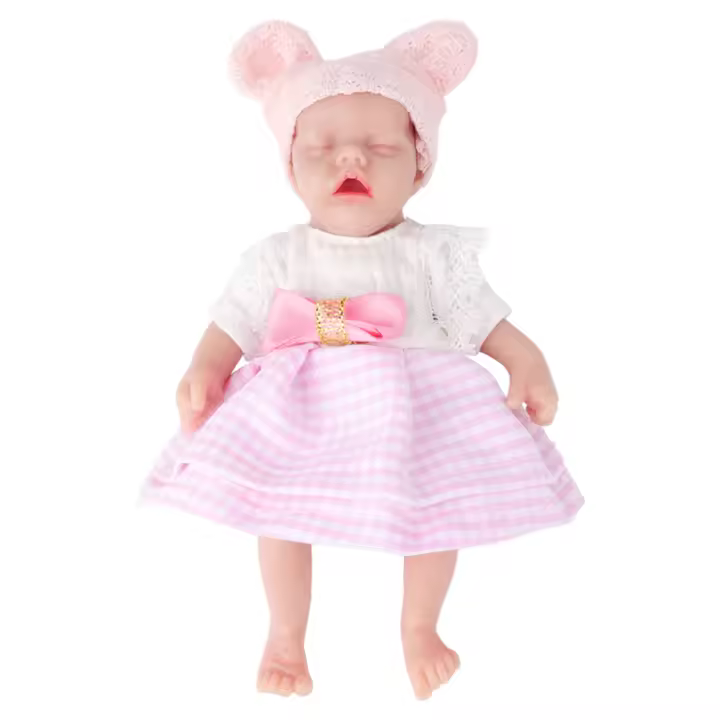 IVITA WG1575 Muñeca Recién Nacida de Silicona 100% Suave y Realista Juguete Educativo para Niños - 1