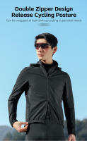 WEST BIKING-abrigo de ciclismo a prueba de viento para hombre y mujer, Jersey deportivo ligero con sombrero oculto, impermeable y reflectante, primavera y otoño - details 10