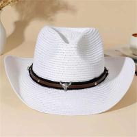 Sombrero de paja Sombrero de vaquero de jazz ancho, transpirable y elegante bohemio para hombres y mujeres - details 6