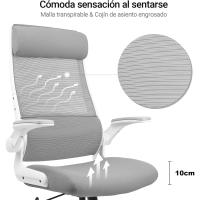 Escritorio 200 KG con Reposacabezas Ajustable, Reposabrazos Abatibles, Soporte Lumbar - details 2