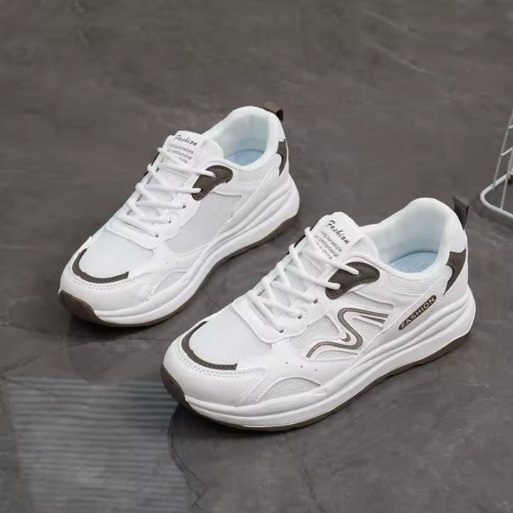 Nuevo Zapatilla de Correr para Estudiantes Primavera 2025 Estilo Plataforma Han con Aumento de Altura Moda de Calle para Mujeres - 1