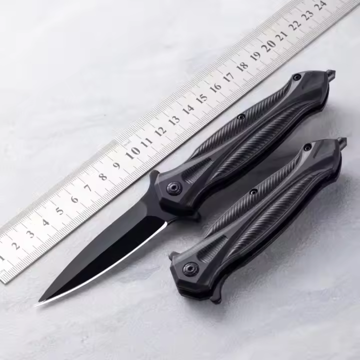 Cuchillo Multifuncional Plegable Para Exteriores Cuchillo De Bolsillo Fino De Acero Inoxidable Alta Dureza Para Camping Y Defensa En Campo - 1