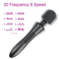 Vibrador de Masaje Corporal 20 Frecuencia 8 Velocidad Potente Bastón Mágico con Cabeza Grande Producto Sexual para Mujeres Juguetes Sensuales Saludable - details 15