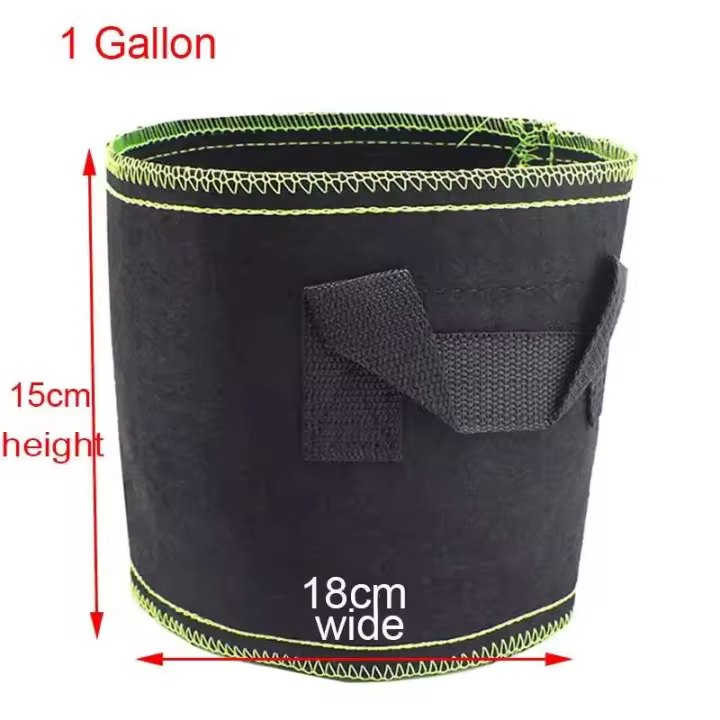 Bolsa de cultivo de plantas de 1/2/3 galones, verduras de vivero, patatas, trasplante, ETA, suministros de tela autoadhesiva para jardín - 1