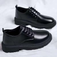 NOVEDAD DE VERANO 2024, zapatos informales de suela gruesa de cuero impermeables y transpirables para hombre - details 5