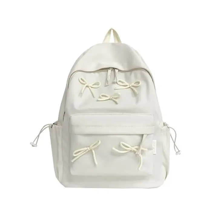 Chica, estudiante, mochila, lazo, gran capacidad, mochila, mochila escolar, chica suave, chica, fresca y dulce - 1
