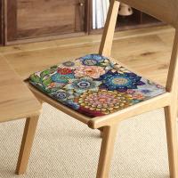 Alfombrilla Para Silla Con Estampado Floral, Cojines Transpirables De Poliéster Para el Hogar, 1 Unidad - details 3