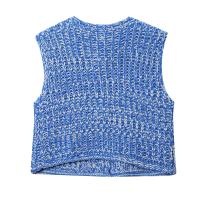 PB & ZA-Chaleco de punto versátil e informal para mujer, chaleco de punto sin mangas con aguja gruesa y cuello redondo, novedad de verano 2025 - details 2