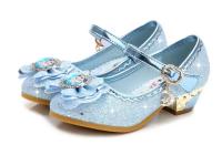 Zapatos de princesa Anna para niñas, sandalias de cuero, tacones altos de baile, Elsa, zapatos de fiesta - details 16