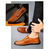 Zapatos Planos de Cuero Hechos a Mano para Hombre Moda Informal, Cómodos, Calidad Superior, Talla 48 - details 13