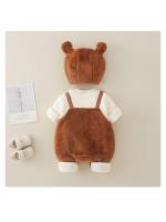 Conjunto de Invierno para Bebés y Niños Pequeños Ropa de Harén de Terciopelo Grueso de Una Pieza - details 1