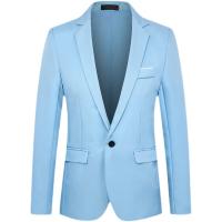 Traje de negocios ajustado para hombre, chaqueta y pantalones, 2 piezas - details 11