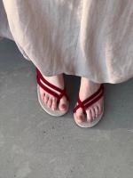 Chanclas planas, zapatos para mujer, ropa de verano, nuevo diseño de nicho casual, playa, vacaciones, sandalias con punta abierta. - details 26