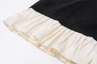 Vestido de verano sin mangas con cuello cuadrado y mini plisado con tirantes finos - details 12
