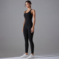Hamidou-body de Yoga elástico, ropa de gimnasio, ropa deportiva de realce, mono de entrenamiento sin espalda, conjunto de Yoga de alta elasticidad para gimnasio - details 14