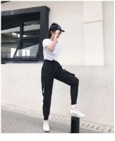 Ropa informal de cintura alta con bolsillo grande para mujer, pantalones tácticos sueltos, pantalones para correr de Hip Hop a la moda para mujer - details 3