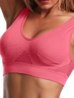 Sujetador deportivo con almohadillas incorporadas, transpirable, alta elasticidad, sin aros, perfecto para yoga, fitness, correr - details 5