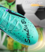 Los zapatos de fútbol avanzados para hombre, los deportes de verano están hechos de materiales transpirables, equipados con plantillas de TPU y una suela de clavo largo para - details 6