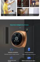 Mirilla electrónica puerta interfonos para casa Timbre inalambrico exterior con camara - details 1