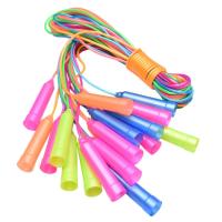 Cuerda de saltar de plástico colorida para niños pequeños, cuerda de saltar para ejercicios al aire libre, Abs, ejercicios de Fitness, salto - details 0