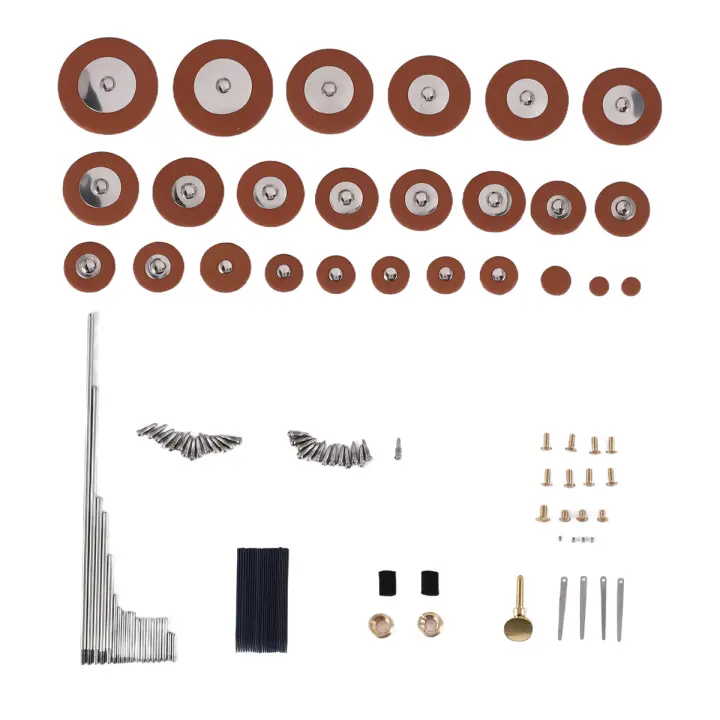 119 unids/set saxofón Alto piezas de reparación tornillos + Kit de resortes de saxofón herramienta de bricolaje accesorios de instrumentos de viento de madera - 1