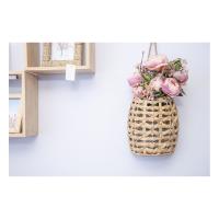 Cesta colgante tejida de jacinto de agua, cesta colgante de pared, decoración decorativa para puerta delantera, decoración para plantas de flores Boho - details 5