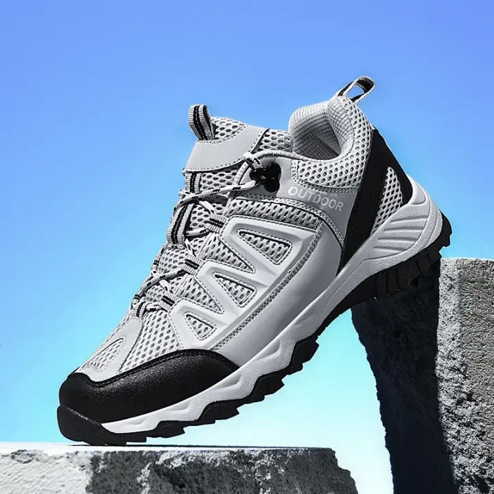 Zapatos de malla transpirables, calzado antideslizante y resistente al desgaste, seguro, para ciclismo - 1