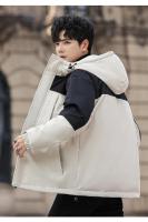 Otoño e invierno militar verde hombres y mujeres abajo chaqueta ropa de trabajo engrosada - details 3