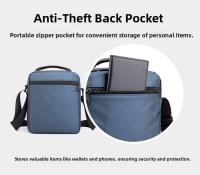Bolso Cruzado de Oxford Casual Bolso de Negocios de Hombro Único de Poliéster Suave con Cierre de Cremallera Tendencia Callejera - details 7