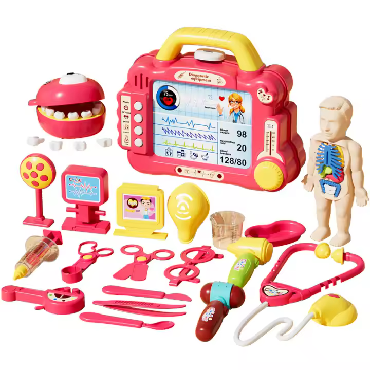 Juguetes médicos para niños, Kit de juego de rol de enfermera de Hospital de simulación, Kit de dentista, juguete educativo, regalo para niño y niña - 1