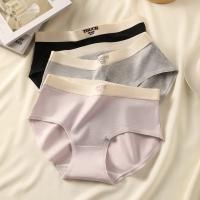 Bragas sin costuras de gran tamaño para mujer, ropa interior deportiva de algodón puro, lencería Sexy a la moda, Triangular - details 7