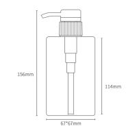 Botella con bomba manual, dispensador de jabón, botella de plástico PETG multiusos, suministros de baño VIES para el hogar y el hotel de 150 ml - details 2