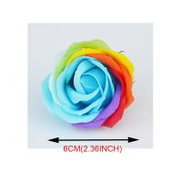 Jabón de rosas grandes para decoración del Día de San Valentín, pétalos de flores artificiales, adorno de fiesta, regalo de flores, 16 unids/lote por caja - details 1