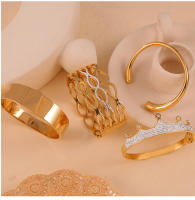 Kit de pulsera de diseño cuadriculado Pulsera de moda de Maple inoxidable surrounded para mujer Shining surface vintage Joyería de lujo - details 5