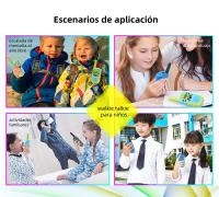 Walkie-talkies para Niños, Alcipe de 3 Kilómetros, Juego de 2 Mini Transceptores para Uno al Aire Libre, Katería de Larga duración - details 3