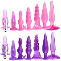 Tapón Anal de silicona impermeable para adultos, conjunto de combinación de productos para entrenamiento, palo masajeador, 6 piezas, divertido - details 3
