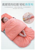 Saco de dormir cálido para recién nacidos de doble propósito engrosado de otoño e invierno de algodón puro - details 6