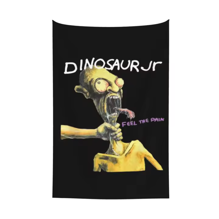 Tapiz de dinosaurio Jr. Feel The Pain, tapiz colgante de pared para dormitorio y sala de estar - 1