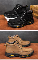 Zapatos de hombre al aire libre de terciopelo de piel de vaca de primera capa de cuero mate de alta calidad - details 6