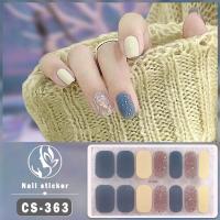 Pegatinas de Uñas de Gel de Plata Brillo Completo Adhesivo Fácil Manicura Francesa Sencilla Belleza - details 2