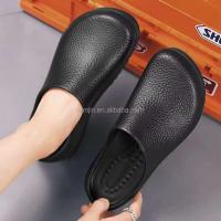 Nuevos zapatos de trabajo negros desnudos para hombres, zuecos impermeables para chef, ligeros de EVA de bajo precio de China - details 11