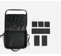 Bolsa de maquillaje con espejo grande con compartimentos para mujer, estuche de cosméticos de viaje de cuero PU impermeable, nuevo - details 6