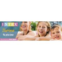 INTEX, accesorios piscina, cascada agua, cascada luz led, luz led piscina, piscinas desmontables