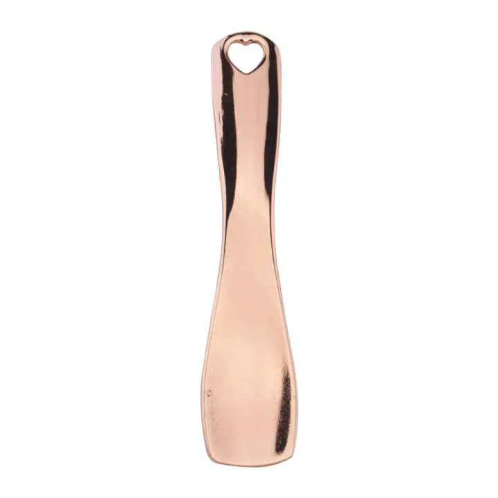 Mini cucharas cosméticas de Metal y Zinc para cara y cuerpo, cuchara para crema y máscara de maquillaje, espátula cosmética, cuchara curva - 1